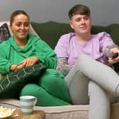Glasgow-based couple Roisin and Joe who has been unveiled as Gogglebox's first Scottish cast members in six years. Picture: Channel4/Studio Lambert/PA Wire