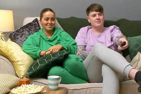 Glasgow-based couple Roisin and Joe who has been unveiled as Gogglebox's first Scottish cast members in six years. Picture: Channel4/Studio Lambert/PA Wire