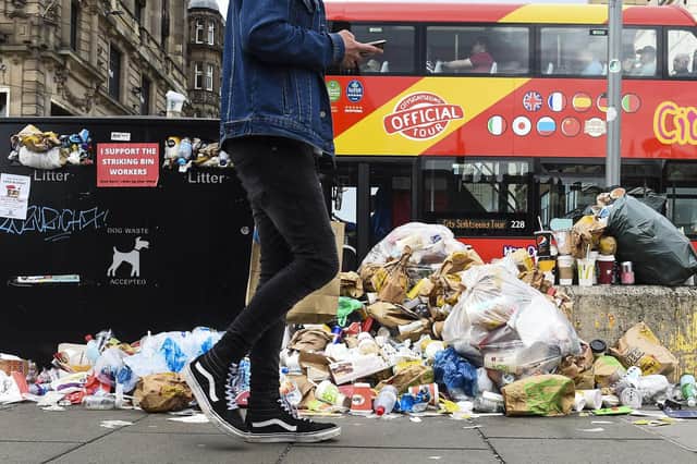 The recent bin strike highlighted the problems caused by littering (Picture: Lisa Ferguson)