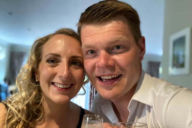 Alistair and Jo Douglas are sharing their heartbreaking story to raise awareness of the risks of an overdue pregnancy.