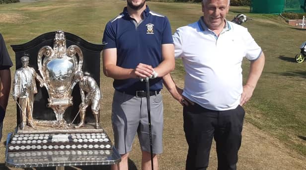 Kenny Craigie joined forces with his son Matthew to pick up his first Dispatch Trophy as part of Edinburgh Leisure's team in the 2022 event at the Braids. Picture: National World.