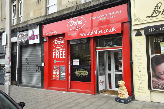 Established in 1953, Dofos brand itself "Edinburgh's oldest pet shop"