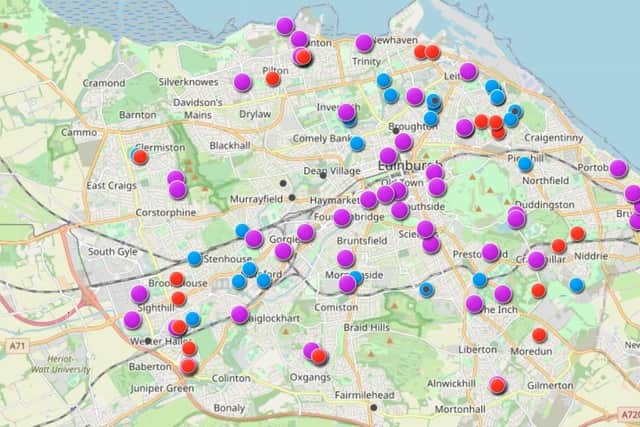 An interactive map highlights food growing opportunities across the city.