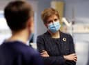 First Minister Nicola Sturgeon wearing a face mask picture: supplied