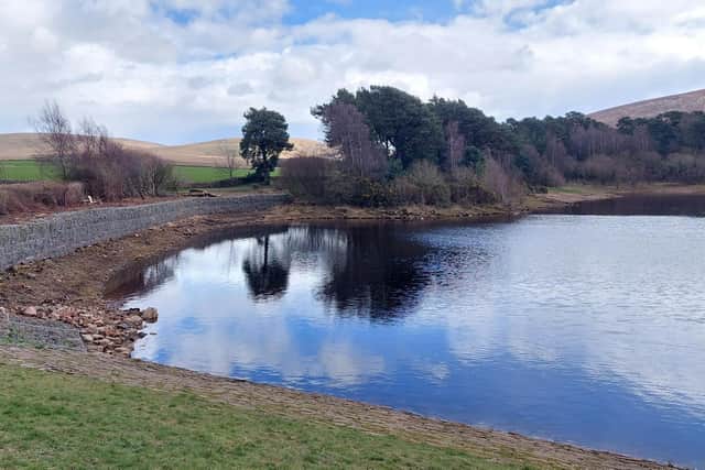 Part of Harlaw Reservoir looking towards Glencorse. Picture Nigel Duncan