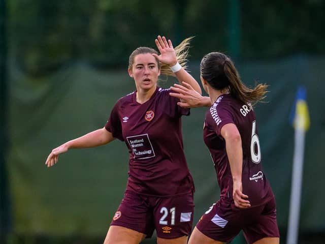 Hearts have won three of their opening four games. Credit: (© ScottishPower Women’s Premier League | Malcolm Mackenzie)