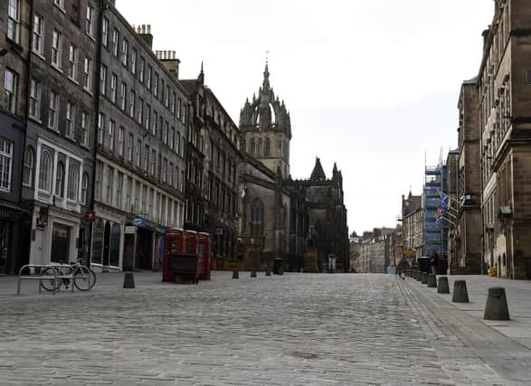 A desered Royal Mile in Edinburgh during the national lockdown earlier in the year