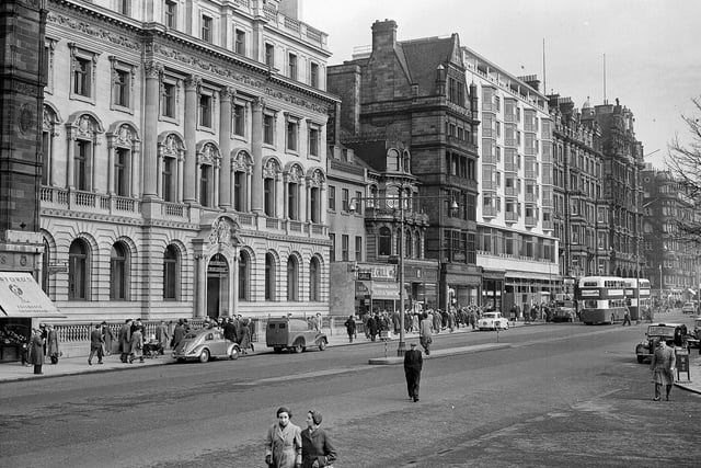 The North British & Mercantile Insurance Company's headquarters were regarded by many as a palace on Princes Street. BHS was built on its site in 1966.
