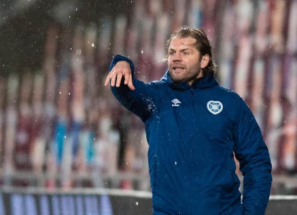 Robbie Neilson wants his side to be more aggressive with the ball. Picture: SNS