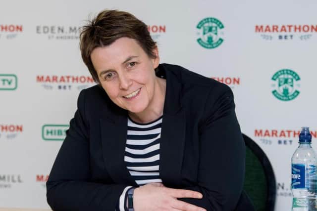 Hibs chief executive Leeann Dempster will no longer be part of the league reconstruction group. Picture: SNS
