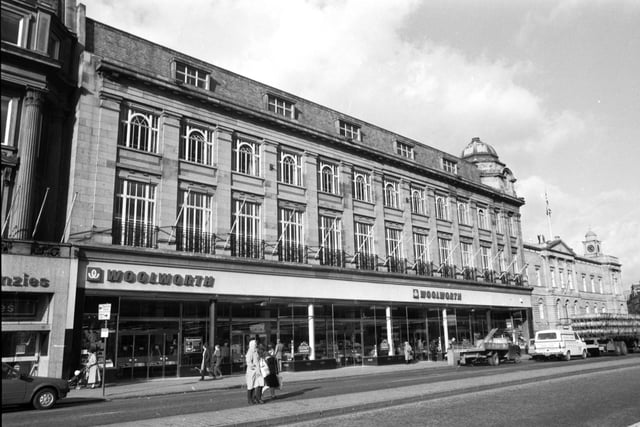 The Woolworth department store which used to occupy the site at the corner of West Register Street and Princes Street.