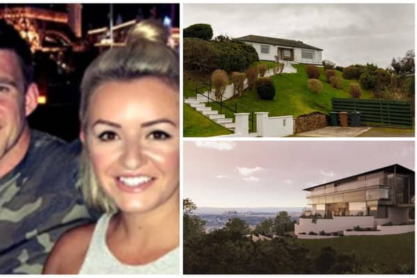 Lisa Charters, 34, and her husband Craig, 35, originally planned to turn a three-bed bungalow in Edinburgh into a £5m mansion.