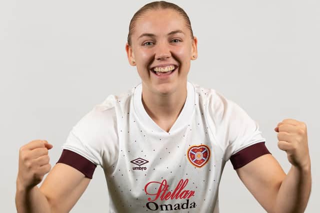 Striker Georgia Timms signed for Hearts Women this summer after her exit from Lewes. Picture: David Mollison