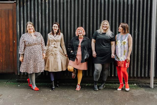 The tights are designed to fit all shapes and sizes