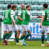 Hibs impressed in beating Kilmarnock 2-1 on the opening day. Picture: SNS