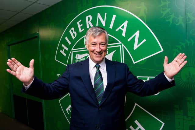 Hibs chairman Ron Gordon has now dispensed of his third manager during his near-three years in charge at Easter Road. Picture: SNS