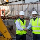 The start of construction has been marked by a site visit by CSG boss Chris Stewart and Cheval Collection MD Mohammed Almarzooqi. Picture: contributed.