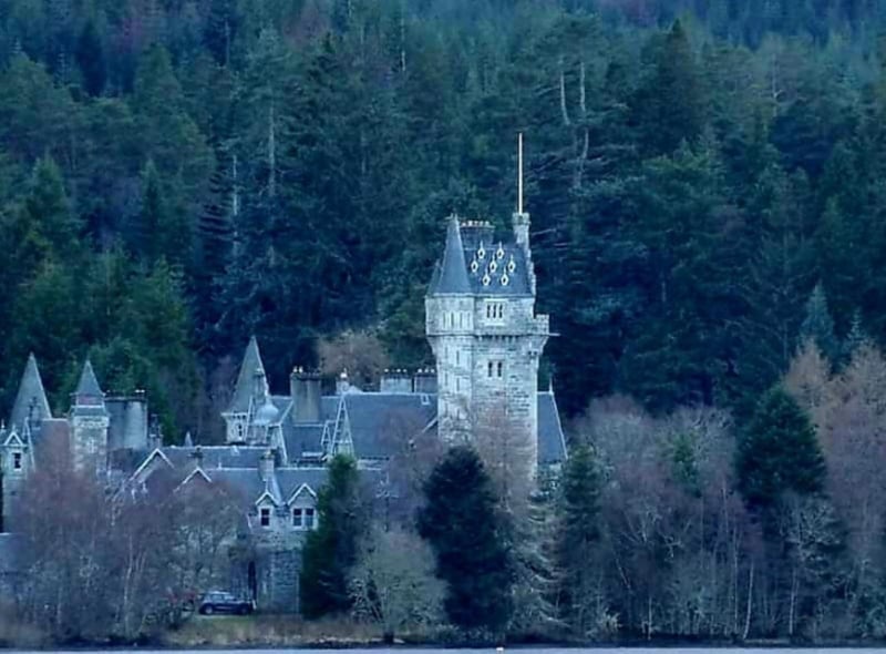 The trailer for No Time to Die features a car spectacularly flipping over, watched by Highland deer. The crash was filmed at the Ardverikie Estate just outside the Cairngorms National Park. Ardverikie House, on the estate, is also known as Glenbogle from BBC television series Monarch Of The Glen.