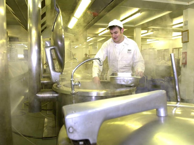 A prisoner preparing lunch at the Edinburgh prison in February, 2000.