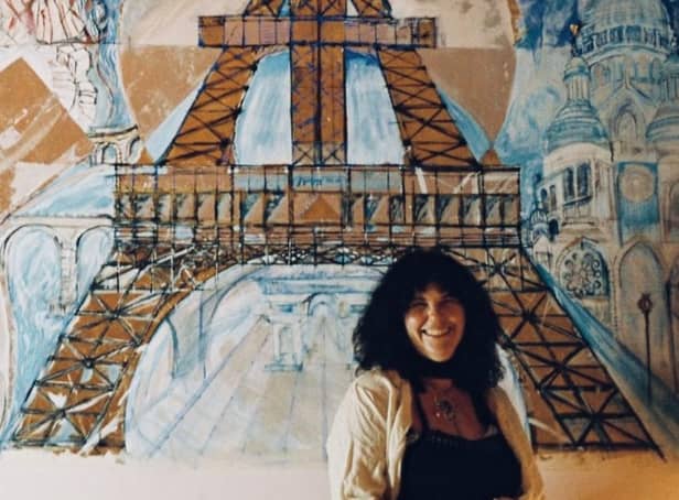 Suzi Macaulay has used her knowledge of art and architecture to create the murals.