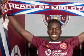 Garang Kuol has completed a loan move to Hearts. Pic: Heart of Midlothian FC