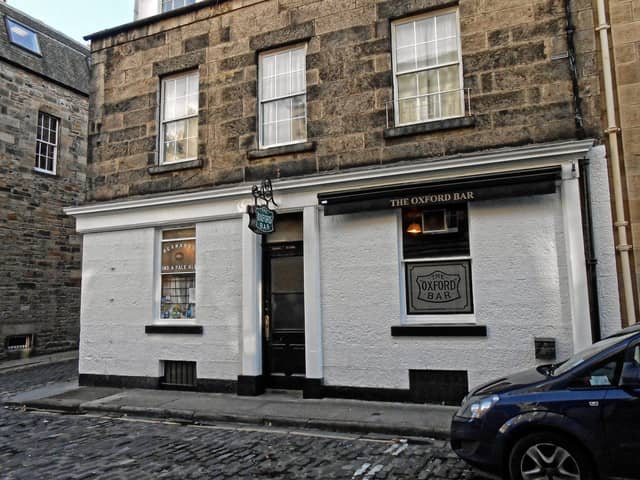 The Oxford Bar, which features in Edinburgh crime writer Ian Rankin's Inspector Rebus novels, has been named as one of the UK's ‘12 perfect pubs'.