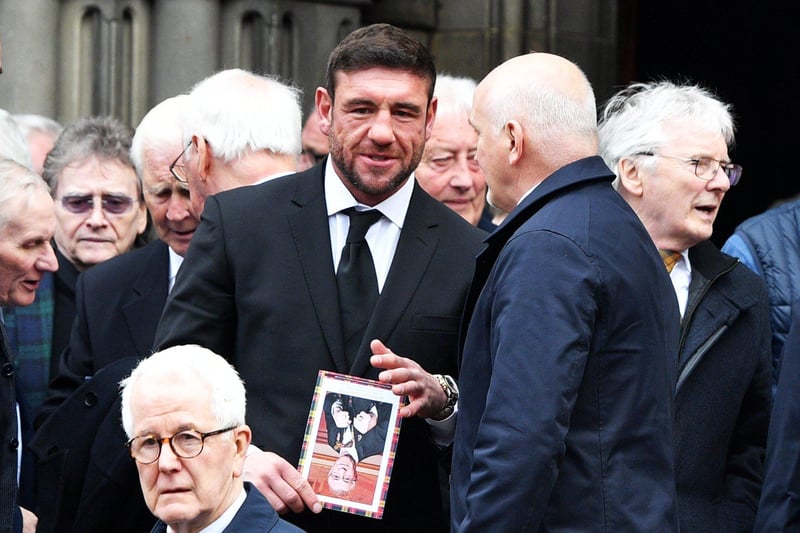 Other boxing legends, including Alex Arthur, attended the memorial service on Tuesday.