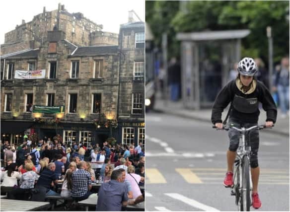 Edinburgh will receive £5 million to carry out improvements like temporary pavement widening, segregated cycle lanes and pedestrianised streets.