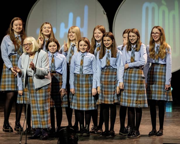 The Falkirk Junior Gaelic Choir performed at last year's Royal National Mòd in Perth. Picture: Peter Sandground