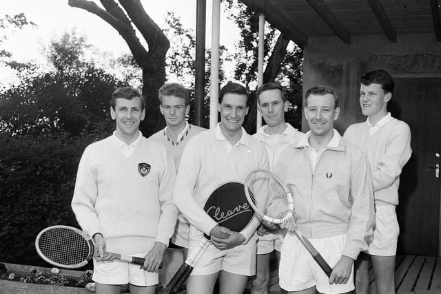Westhall Tennis Team pictured in May 1964.
