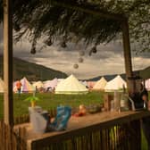 Festivalgoers stayed in luxury belltents at the new Capers in Cannich event.