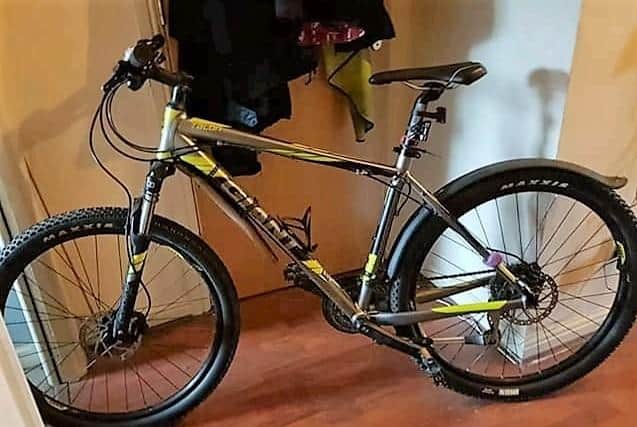 They have also released an image of his bike which is missing from his flat
