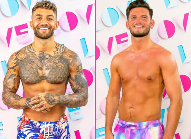 Dale (left) and Harry are about to shake things up in Love Island (ITV)