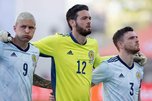 Hearts goalkeeper Craig Gordon is in the Scotland squad.
