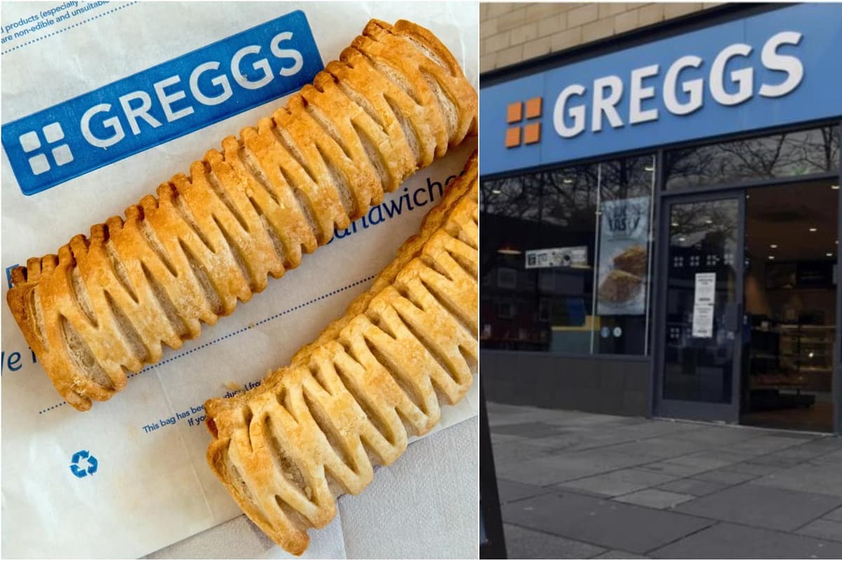 How many calories are there in a Greggs sausage roll and what are