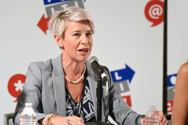 Katie Hopkins posted an Instagram Live video from her hotel room in Sydney, in which she said she was deliberately disobeying quarantine measures by taunting guards (Getty Images)