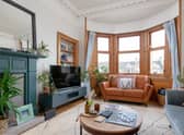 The delightful bay windowed sitting room which gets superb morning sun.