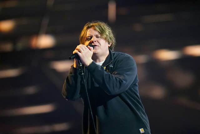 Lewis Capaldi went along to Edinburgh band National Playboys' gig in Glasgow (Picture: PA)