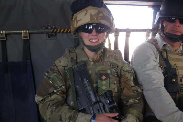 Emma Davies served for eight months in Afghanistan, and now runs an ex-military recruitment consultancy. Picture: Emma Davies