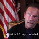 Arnold Schwarzenegger compared the mob that stormed the US Capitol to the Nazis and called President Donald Trump a failed leader who "will go down in history as the worst president ever" (Picture: Frank Fastner/Arnold Schwarzenegger via AP)