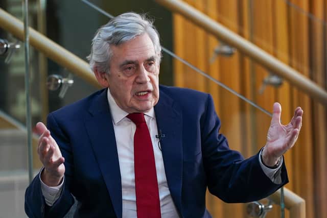 Gordon Brown has drawn on his experience as a patient at the Eye Pavilion for 50 years to highlight the urgent need for a new building.   Picture: Ian Forsyth/Getty Images.