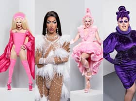 Bimini, Tayce, Lawrence and Ellie will battle it out to be crowned RuPaul's ultimate Queen of season 2 (Picture: BBC)