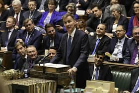 Chancellor of the Exchequer Jeremy Hunt delivers his autumn statement