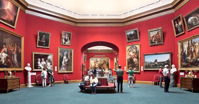 Inside the Scottish National Gallery in Edinburgh. Picture: Keith Hunter