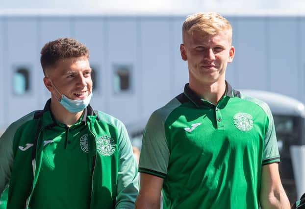Hibs players Daniel Mackay and Josh Doig have been called up to the Scotland U21 squad. (Photo by Mark Scates / SNS Group)