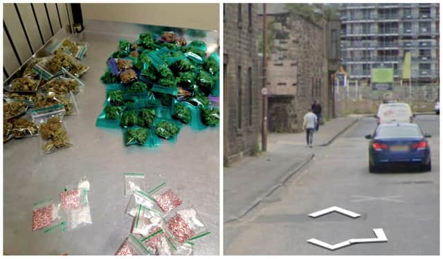 Police have arrested a driver in Edinburgh after a routine insurance check on Baltic Street in Leith uncovered a £3,000 stash of drugs. Photo: Road Policing Scotland