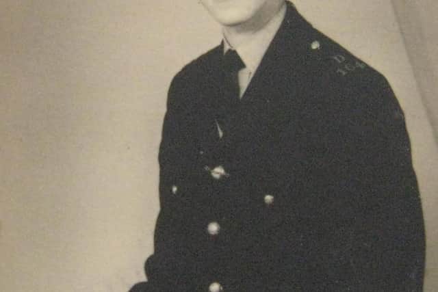 Alex just prior to joining Edinburgh City Police in June 1959