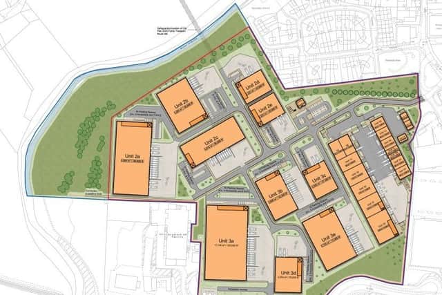 The proposed site map for the Newbridge site.