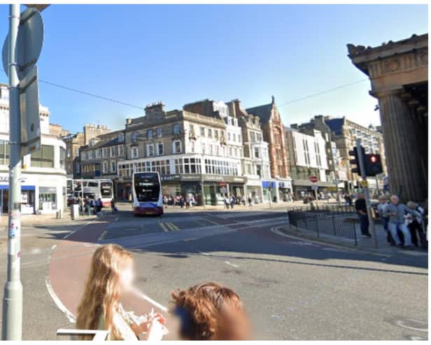 Several business on Edinburgh’s Princes Street have been left without power after an outage occurred on Thursday. Photo: Google Street View