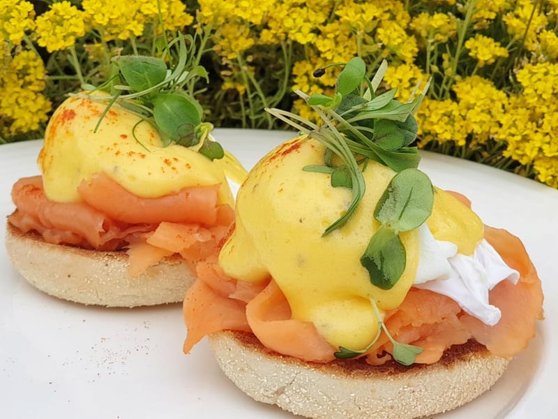 The Garden Bistro can be found in Saughton Park Walled Gardens, not far from Murrayfield Stadium. Brunch offerings include a full Scottish breakfast, veggie breakfast, Scotch pancakes, eggs royale (pictured) and more.